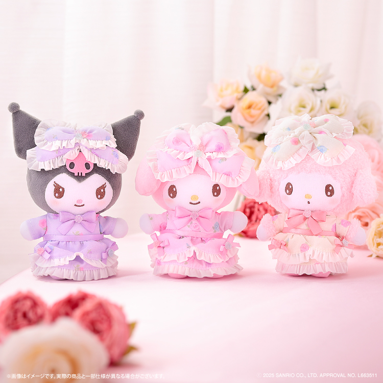 サンリオ♡ローズブーケドレス むにゅぐるみマスコット♡が新登場